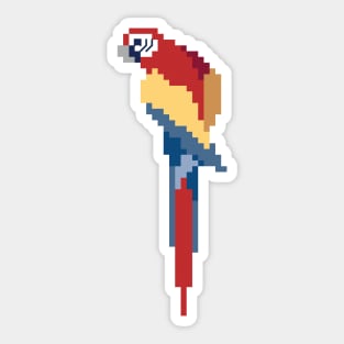 Parrot Pixel Art Sticker